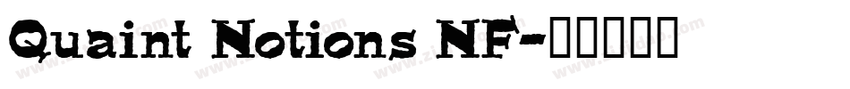 Quaint Notions NF字体转换